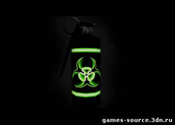 модель оружия Biohazard smoke grenade