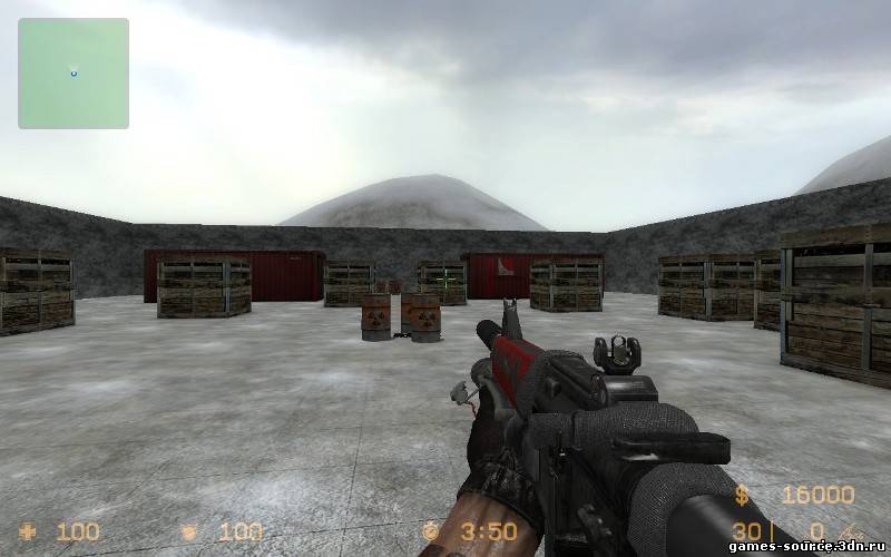 Скачать модель из COD7 Black Ops Commando Revisited( m4a1) для CSS