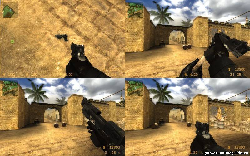 скачать модель COD MW2 Desert Eagle on ImBrokeRu Animations для CSS