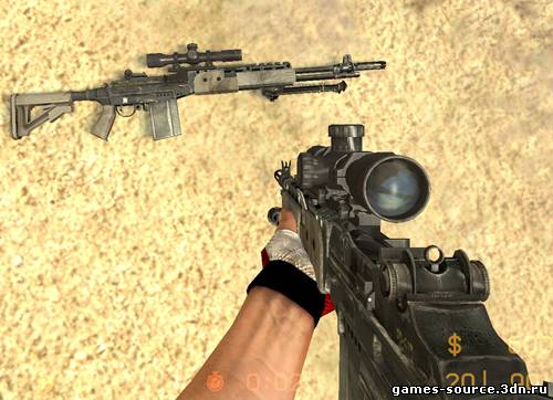 Винтовка M21 из MW2 вместо G3SG1